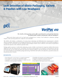 Thumbnail of document Data Sheet - VeriPac 410